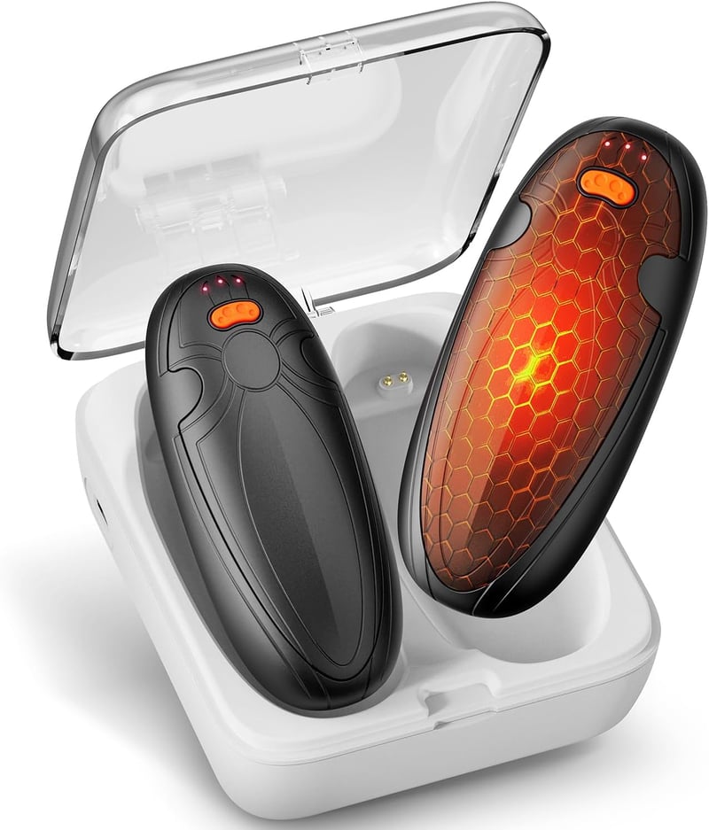 FYDEE 14000 mAh Elektromos Kézmelegítő Powerbank Funkcióval, 3 Hőfok 58°C-ig