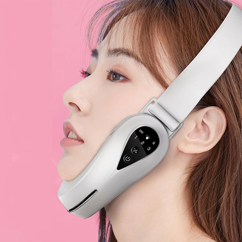 Fyearfly Elektromos Arcformázó Masszírozó - Intelligens Mikro-áramú Technológia, Tokaemelő, V-alakú Arcformáló, Bluetooth Távirányítóval, Fe