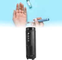 Fyearfly Elektromos Inzulin Hűtőtáska Utazáshoz, Hordozható Gyógyszerhűtő 30 Óra 0-18°C, 5 Inzulin Tollhoz USB LCD Kijelző Fekete 9