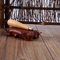 Fyearfly Horgolótű Fa Nyéllel 16cm - Latch Hook Szőnyeg és Faldekoráció Készítéshez 5