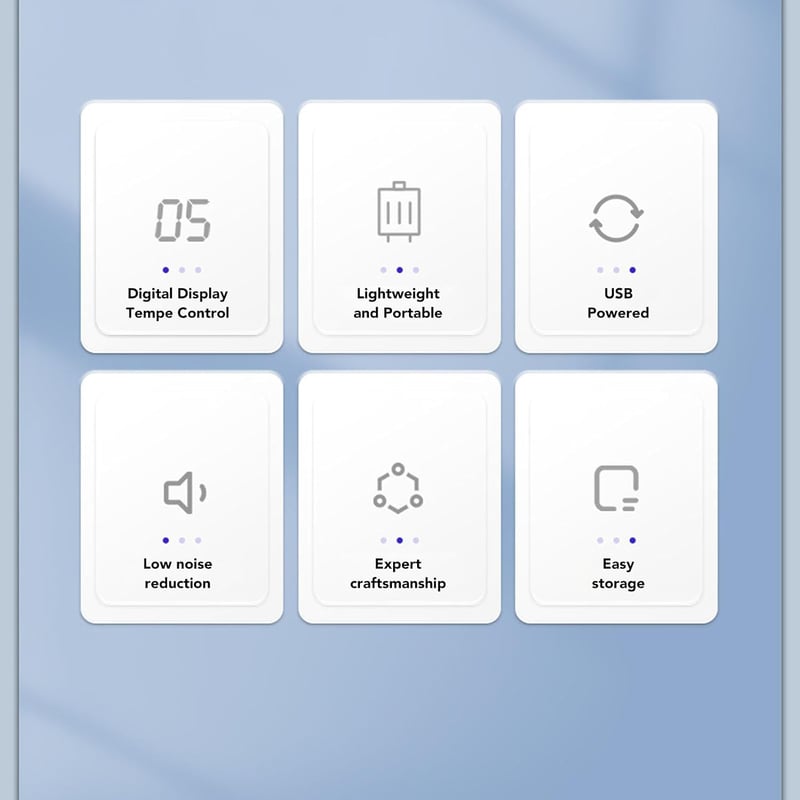 Fyearfly Insulin Hűtőtáska USB 30H Utazáshoz - 5 Tollhoz