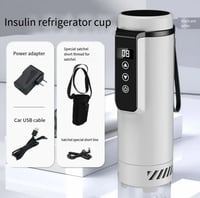 Fyearfly Insulin Hűtőtáska USB 30H Utazáshoz - 5 Tollhoz 2