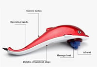 Fyearfly Kézi Masszírozó Delfin Alakú, Mélyszöveti Ütőmasszázs Készülék 3 Fejjel Nyak Váll Fáradtság Ellen Hordozható 8