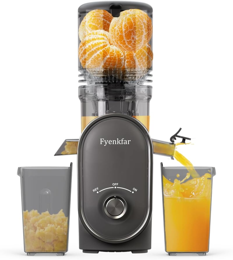 Fyenkfar Lassú Gyümölcs és Zöldség Préselt Szürke - Vitamintartó Juice Készítő