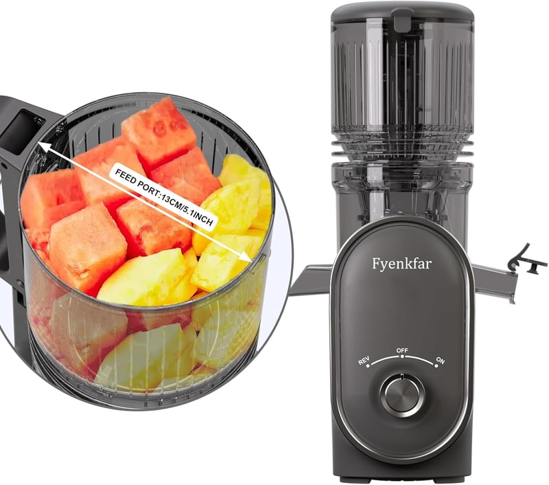 Fyenkfar Lassú Gyümölcs és Zöldség Préselt Szürke - Vitamintartó Juice Készítő