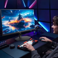 FYHXele 27 hüvelykes gaming monitor 300 Hz QHD IPS 0,8 ms GTG állítható állvány VESA függőleges, kékfény szűrős, fekete 8