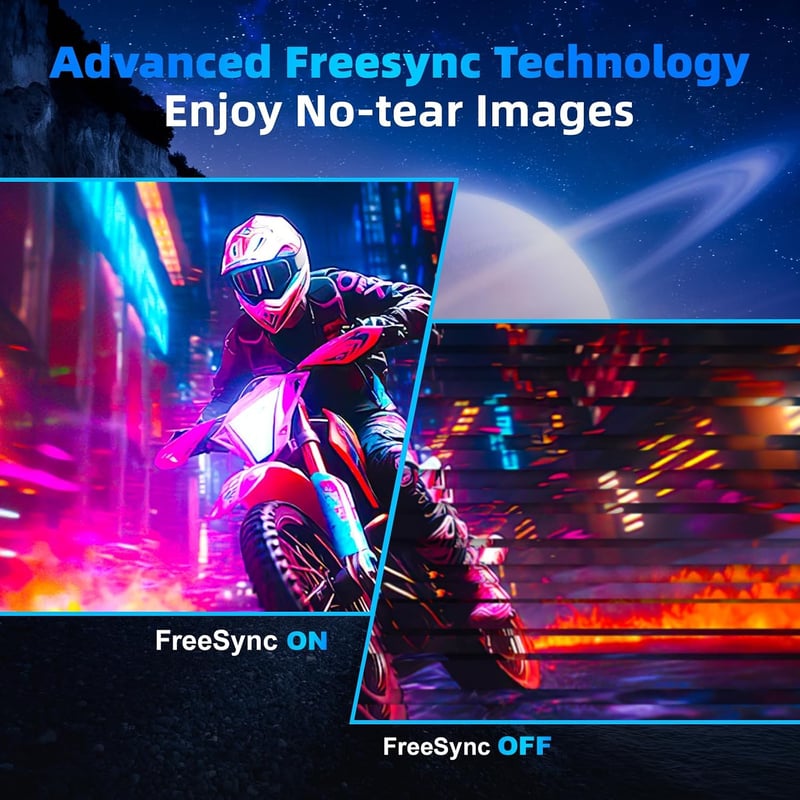 FYHXele 27 hüvelykes gaming monitor 300 Hz QHD IPS 0,8 ms GTG állítható állvány VESA függőleges, kékfény szűrős, fekete