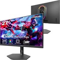 FYHXele 27 hüvelykes gaming monitor 300 Hz QHD IPS 0,8 ms GTG állítható állvány VESA függőleges, kékfény szűrős, fekete 2