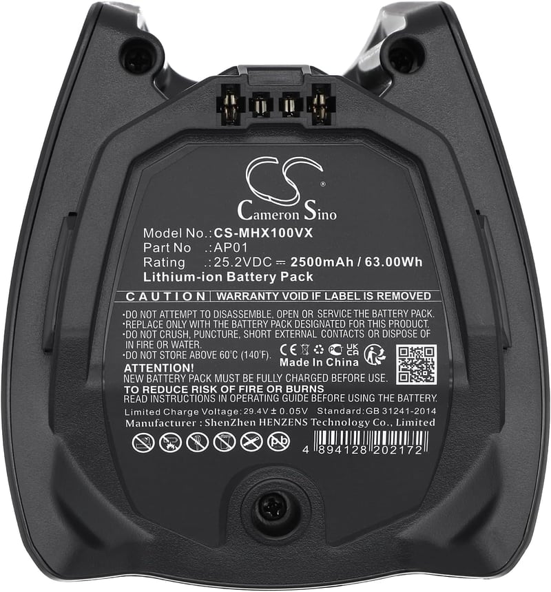 FYIOGXG 2500 mAh Akkumulátor Miele HX1 HX2 Triflex Porszívóhoz