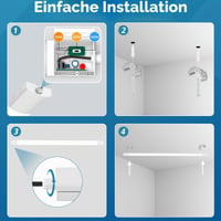 Fynokst LED svietidlo do vlhkých priestorov 150 cm 2 ks, 48W 5400 lúmenov, 6000K/4000K/3000K, IP65 vodoodolné stropné svietidlo do pivnice, garáže, dielne, kuchyne 6