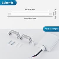 Fynokst LED svietidlo do vlhkých priestorov 150 cm 2 ks, 48W 5400 lúmenov, 6000K/4000K/3000K, IP65 vodoodolné stropné svietidlo do pivnice, garáže, dielne, kuchyne 7