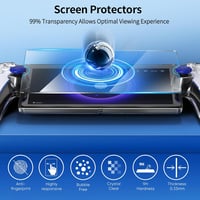 FYOUNG PlayStation Portal Szállítótáska Kemény Tok Üvegfólia Védelemmel Fehér 6