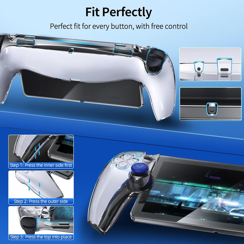 FYOUNG PlayStation Portal Szállítótáska Kemény Tok Üvegfólia Védelemmel Fehér