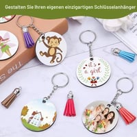Fyrdm 24 ks Priehľadné akrylové disky s dierkou - Okrúhle plexisklové doštičky na dekorovanie 5 cm / 7,6 cm / 10 cm 5