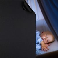 Fyuein Ablakfólia Opaque Önragasztó Dekoratív Privát UV Védelem 90x400cm Fekete 1