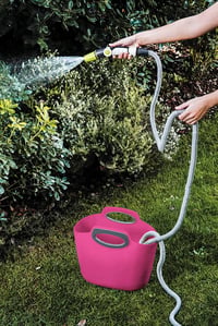 G.F. Garden Aquapop 30 rastezljivo vrtno crijevo, set od 30 m, ružičasto, s plastičnom torbom za pohranu, za vrt i balkon 5