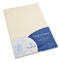 G. Lalo Vergé de France kancelársky papier A4 160g slonovinová kosť, 50 listov v balení, prémiový ručne vyrábaný papier na písanie 1