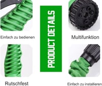 Furtun de grădină extensibil G 15m - Furtun de apă flexibil cu cap de pulverizare cu 7 funcții, pentru îngrijirea grădinii, spălarea mașinii, îmbăierea animalelor de companie, verde 4