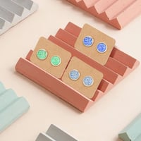 G2PLUS 200 bucăți carduri pentru afișarea cerceilor din hârtie kraft maro, suporturi pentru cercei, 2,8x4 cm, carduri de prezentare bijuterii pentru cercei cu șurub și cercuri 4