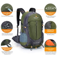 G4Free 35L Túrahátizsák Nőknek és Férfiaknak, Vízálló Outdoor Sport Hátizsák - Rózsaszín 3