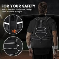 G4Free tenisz hátizsák 4 ütőhöz cipőtartóval unisex 3