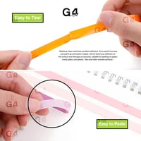 G4GADGET 10x Szivárvány Washi Dekoratív Ragasztó Szalag Szett 4