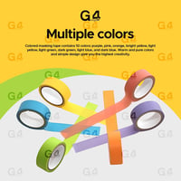 G4GADGET 10x Szivárvány Washi Dekoratív Ragasztó Szalag Szett 3