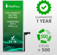 GadFull nagykapacitású csereakkumulátor iPhone 14 - javítókészlettel és szerszámkészlettel 4