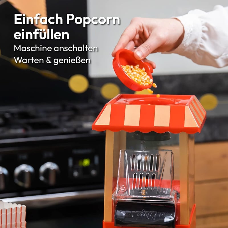 Gadgy Forró Levegős Popcorn Gép - Olajmentes Egészséges Kukoricapattogtatás