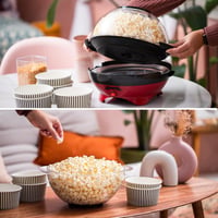 Gadgy Retro Popcorn Maker 5L - 800W Piros Popcornkészítő Tapadásmentes Felülettel 9