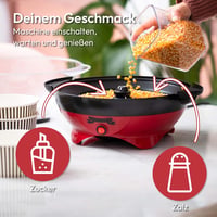 Gadgy Retro Popcorn Maker 5L - 800W Piros Popcornkészítő Tapadásmentes Felülettel 7