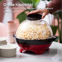 Gadgy Retro Popcorn Maker 5L - 800W Piros Popcornkészítő Tapadásmentes Felülettel 4