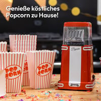 Gadgy Retro Popcornkészítő Gép Forró Levegős Olajmentes Egészséges Snack 2