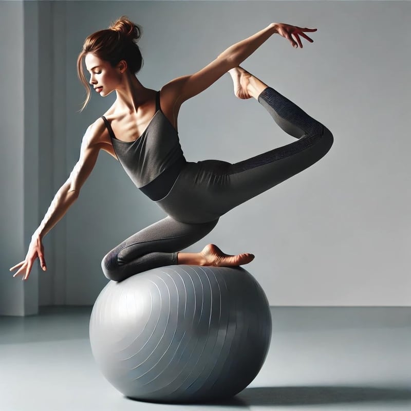 GADIRIA 65cm Pilates Labda Pumpával Jóga Tornához Fitness Rehabilitáció