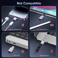 Adaptér Gaef USB-C na Lightning, 2 ks – Rýchle nabíjanie a prenos dát pre iPhone 14, 13, 12, 11, XS, XR, X, 7, 6, SE a iPad, nie je určené pre slúchadlá 4
