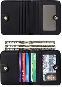 Portofel de damă GAEKEAO cu protecție RFID, portofel din piele cu fermoar 5