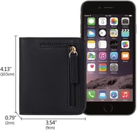 Portofel de damă GAEKEAO cu protecție RFID, portofel din piele cu fermoar 4