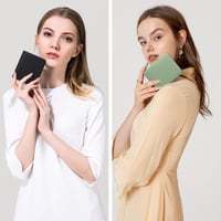 Portofel de damă GAEKEAO cu protecție RFID, portofel din piele cu fermoar 7