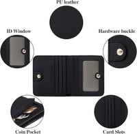 Portofel de damă GAEKEAO cu protecție RFID, portofel din piele cu fermoar 3