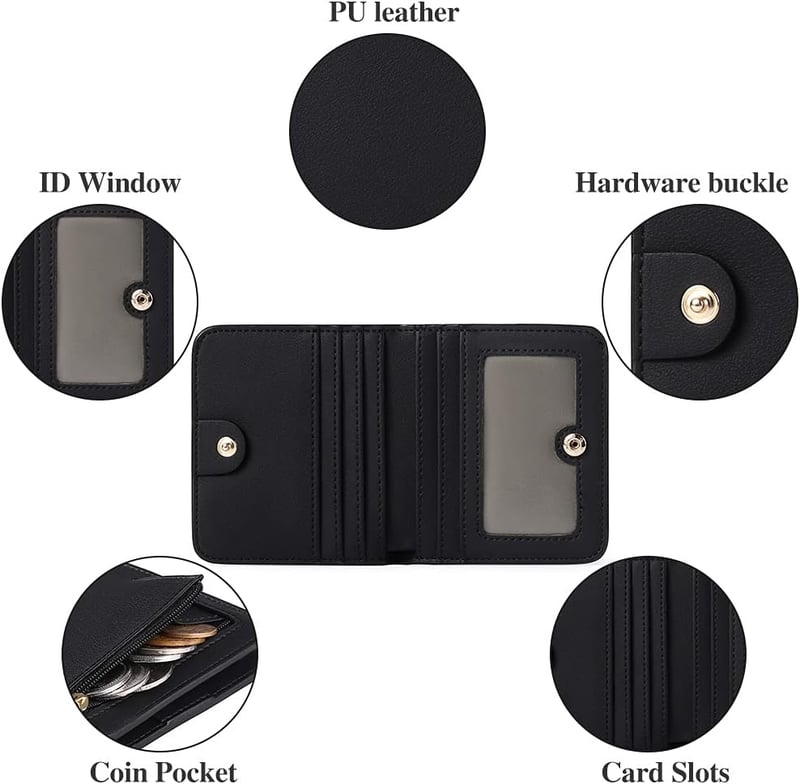 Portofel de damă GAEKEAO cu protecție RFID, portofel din piele cu fermoar