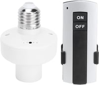 GAESHOW E27 Távirányítós Lámpatartó - Fehér Mennyezeti Foglalat Adapter 220V - Energiatakarékos Világítás Hálószobába, Modern Dizájn 1
