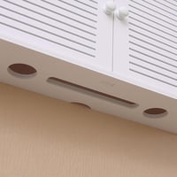 GAESHOW Fali Router Tároló Doboz WiFi Modem Rejtő Polc TV Kábel Elrejtő Szekrény Fehér Fali Konzol 8