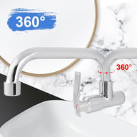 GAESHOW Falra szerelhető hidegvizes csap 360° forgatható rozsdamentes acél 2
