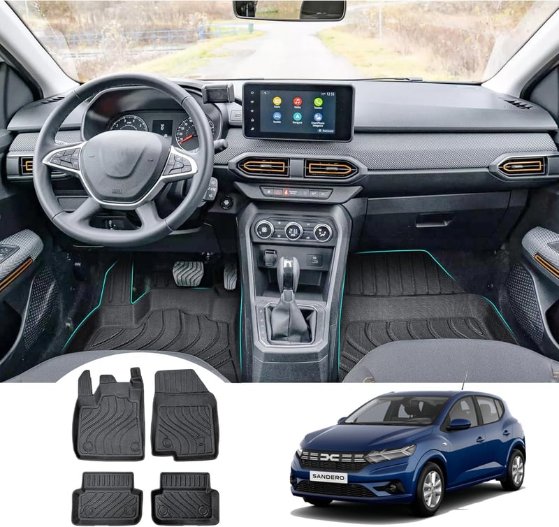 GAFAT Dacia Sandero 3 gumiszőnyeg szett 2021-2024 TPE minden időjáráshoz