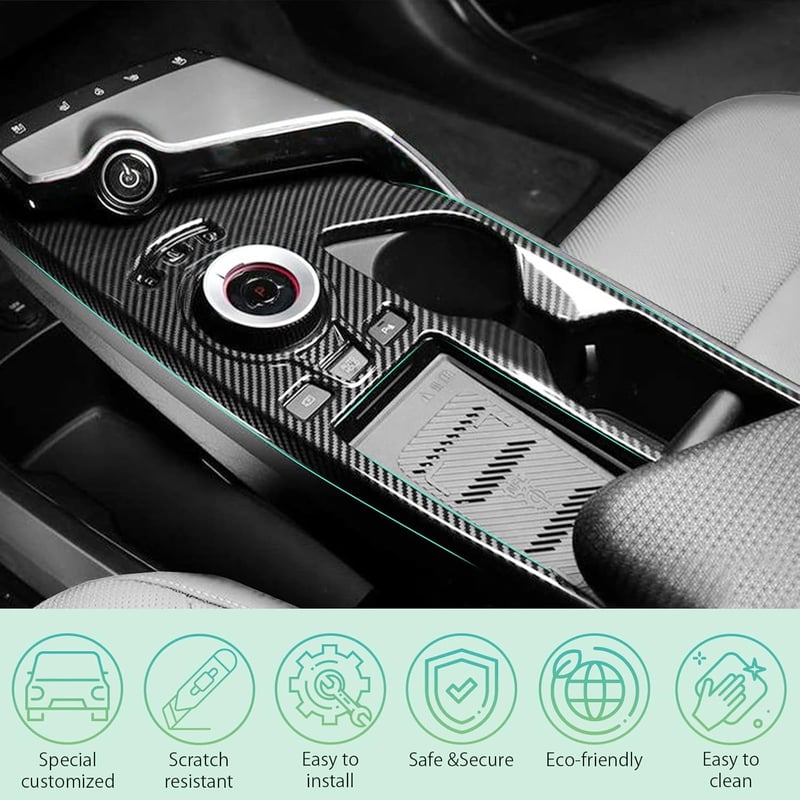 GAFAT Kia EV6 2022-2025 váltókarprotection matrica, belső dekoráció, karcolásálló