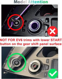 GAFAT Kia EV6 2022-2025 váltókarprotection matrica, belső dekoráció, karcolásálló 2