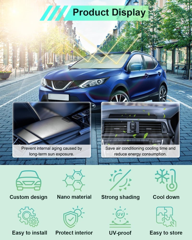 GAFAT Nissan Qashqai J11 napellenző szélvédő UV védelem 2014-2021
