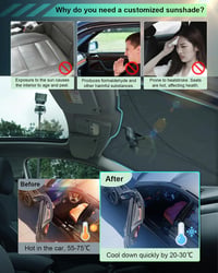 GAFAT Nissan Qashqai J11 napellenző szélvédő UV védelem 2014-2021 2