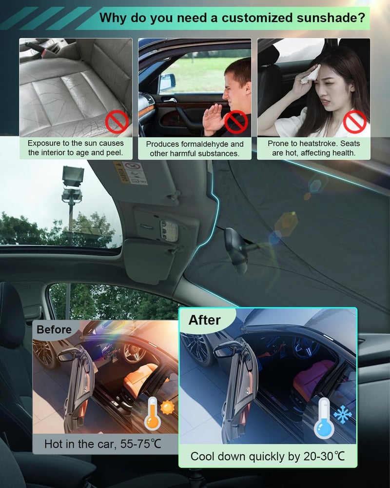 GAFAT Nissan Qashqai J11 napellenző szélvédő UV védelem 2014-2021