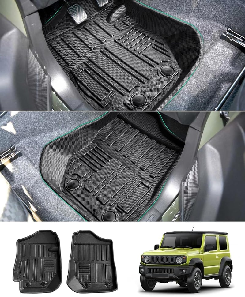 GAFAT Suzuki Jimny 2021-2024 JB64/JB74 Manuális Váltós Gumiszőnyeg Szett TPE Időjárásálló Padlószőnyeg 3D Magas Szélű